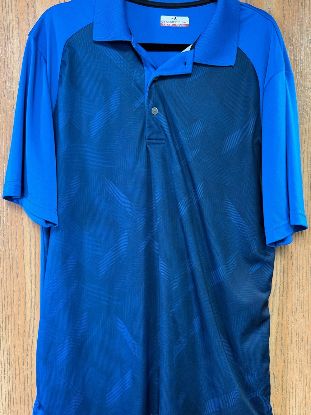 Grand Slam Men’s Royal and Navy Blue Performance Polo